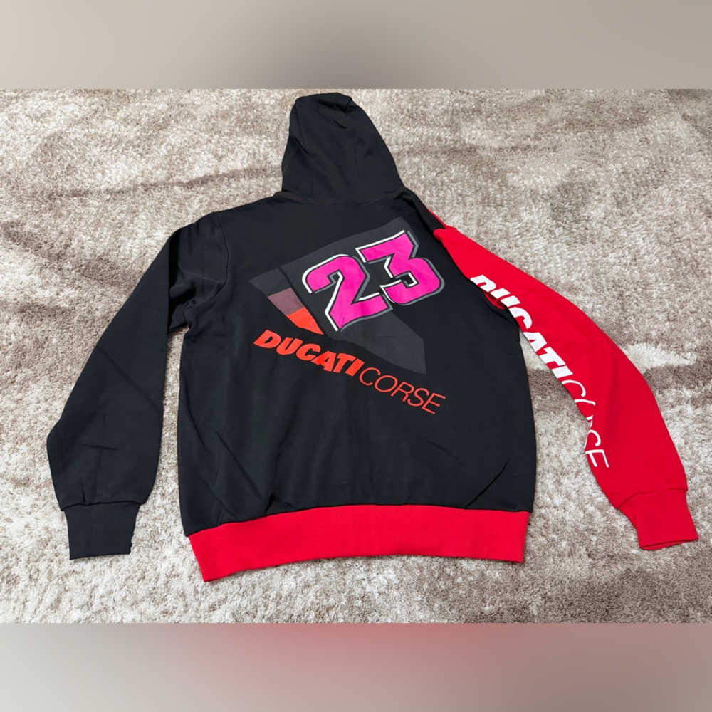 DUCATI CORSE DUAL BASTIANINI 23 HOODED SWEATSHIRT - Picture 5 of 5